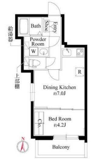 グランパセオ中目黒Ⅱ 302 間取り図