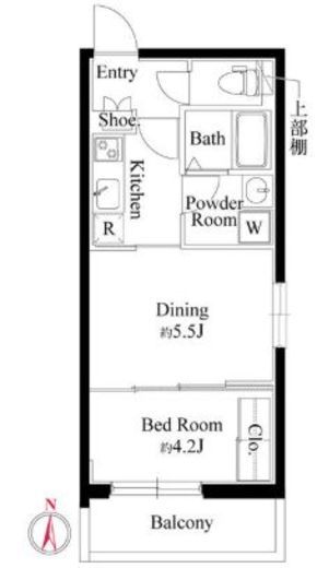 グランパセオ中目黒Ⅱ 201 間取り図