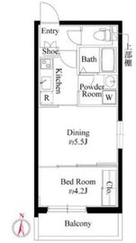 グランパセオ中目黒Ⅱ 201 間取り図
