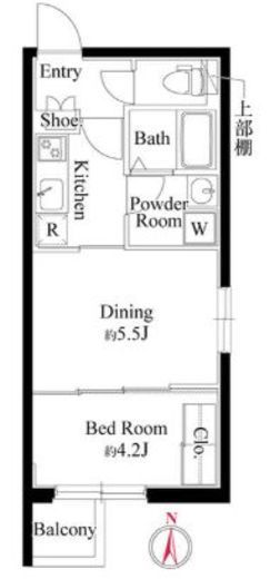 グランパセオ中目黒Ⅱ 401 間取り図