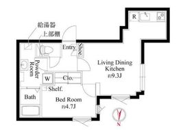 グランパセオ中目黒Ⅱ 303 間取り図