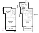 グランパセオ中目黒Ⅱ 102 間取り図