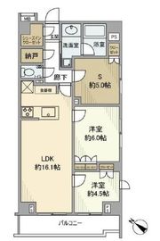 オープンレジデンシア谷中 3階 間取り図