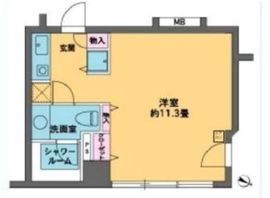 カスタリア水天宮2 503 間取り図