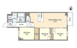 アジールコート練馬中村橋 416 間取り図