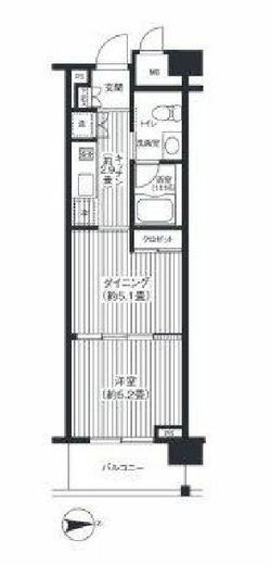 ピエス綱島 714 間取り図