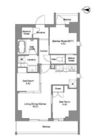 BPRレジデンス東日暮里 404 間取り図
