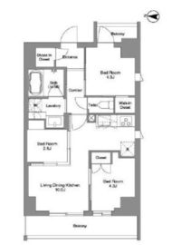BPRレジデンス東日暮里 504 間取り図