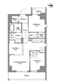 BPRレジデンス東日暮里 904 間取り図
