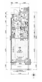 パレステージ大島 3階 間取り図