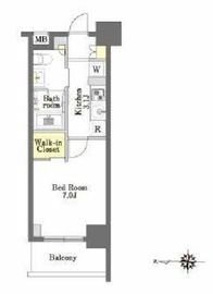 プライムメゾン森下 1103 間取り図