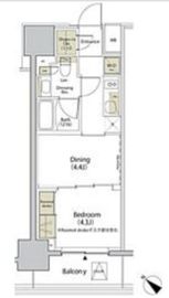 ザ・パークハビオ江古田 902 間取り図