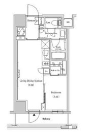 ザ・パークハビオ蕨 203 間取り図