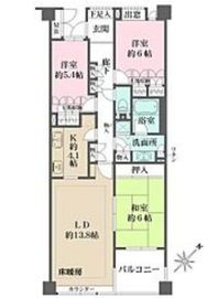 パークハウス白山御殿町 2階 間取り図