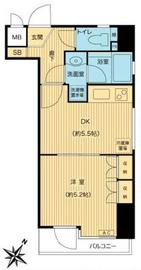 グランドパーク渋谷ブランシェ 4階 間取り図