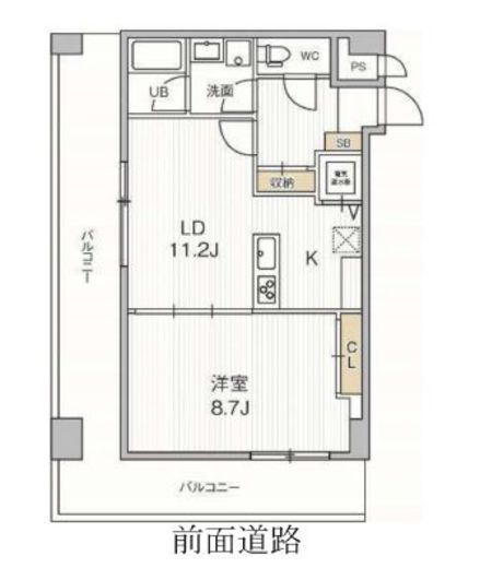 ICON PLACE SHIBAKOEN 1102 間取り図
