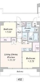 TIMELESS麻布十番 402 間取り図