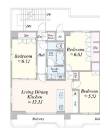 TIMELESS麻布十番 702 間取り図