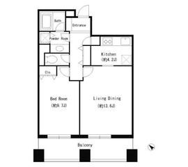 勝どきレジデンス 903 間取り図