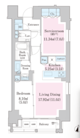 南麻布レジデンス 202 間取り図