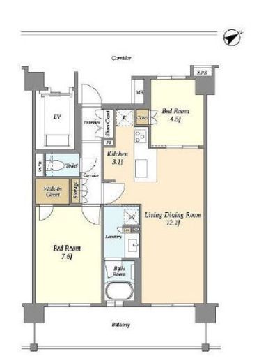 サムティレジデンス藤が丘 207 間取り図