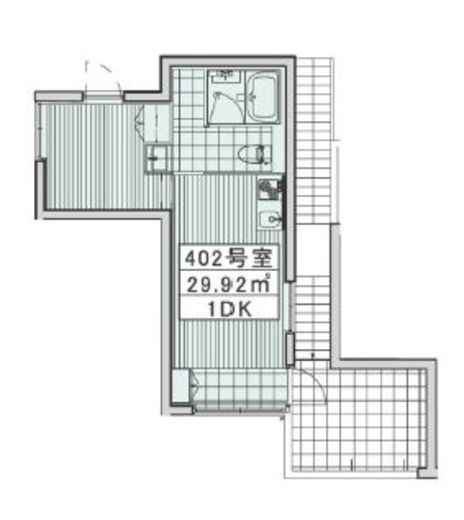 サザンビュー池尻 4階 間取り図