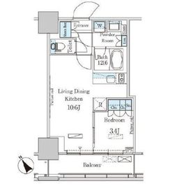 パークアクシス横濱関内SQUARE 5階 間取り図