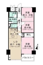 ハイホーム市ヶ谷 7階 間取り図