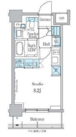 パークアクシス横浜反町公園 406 間取り図