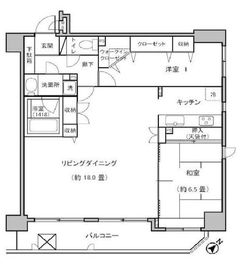 スカール築地 5階 間取り図