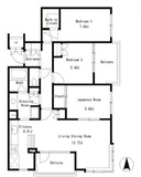 セントラル・ヒル鶴見 E-301 間取り図