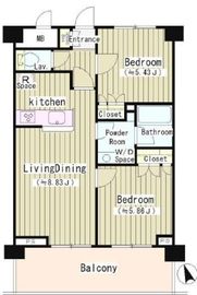 アーレア戸越公園 315 間取り図
