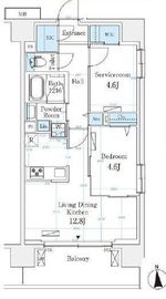ハビテ本厚木 1001 間取り図