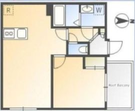 THE PARK EXIA麻布十番 603 間取り図