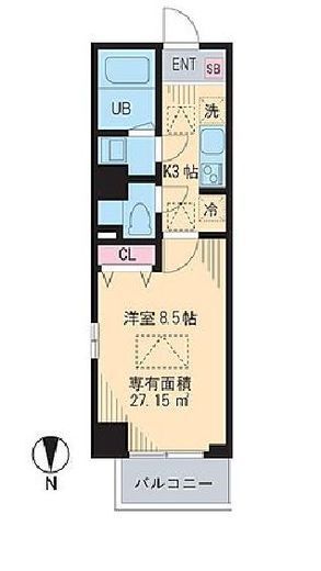 コレクト元代々木 501 間取り図