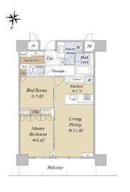 パークタワー西新宿 38F4 間取り図