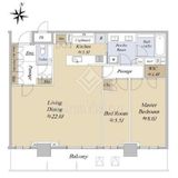 パークタワー西新宿 38階 間取り図