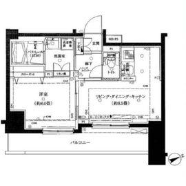 クリオ横浜桜木町ラ・モード 3階 間取り図
