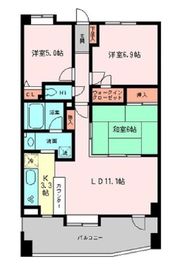 コスモ志村坂上パークビュー 2階 間取り図