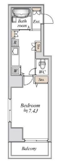 ブルームライフ横浜黄金町 803 間取り図