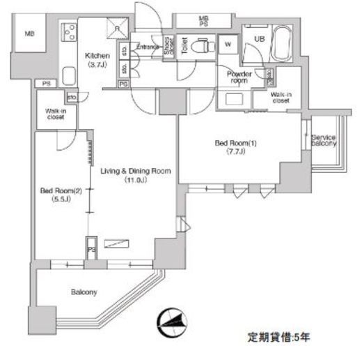エミリブ石神井公園 1406 間取り図