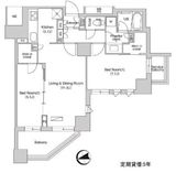 エミリブ石神井公園 1406 間取り図