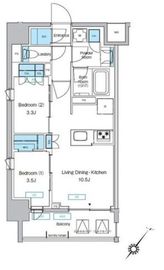 プレディアコート大森山王 1104 間取り図