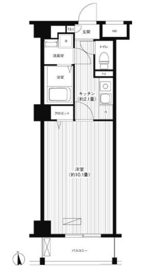 孔雀坂レジデンス 602 間取り図