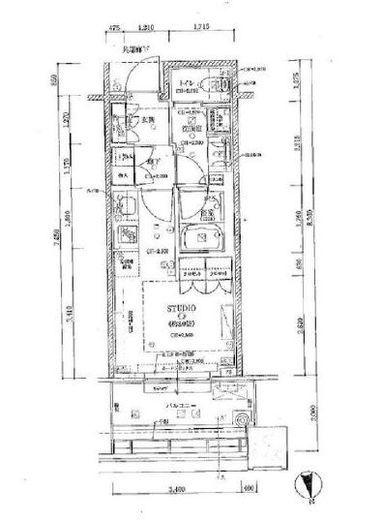 白金ザ・スカイ 4階 間取り図