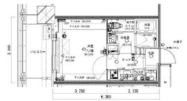 ブリリアタワー浜離宮 12階 間取り図