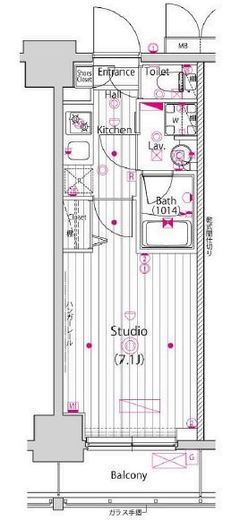 ガーラ横濱関内グランドステージ 4階 間取り図