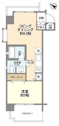 ジェイパーク目黒 801 間取り図