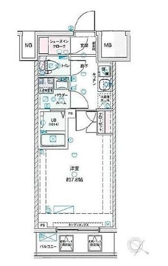 ジェノヴィア浅草4スカイガーデン 3階 間取り図