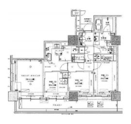 ブリリアタワー上野池之端 26階 間取り図